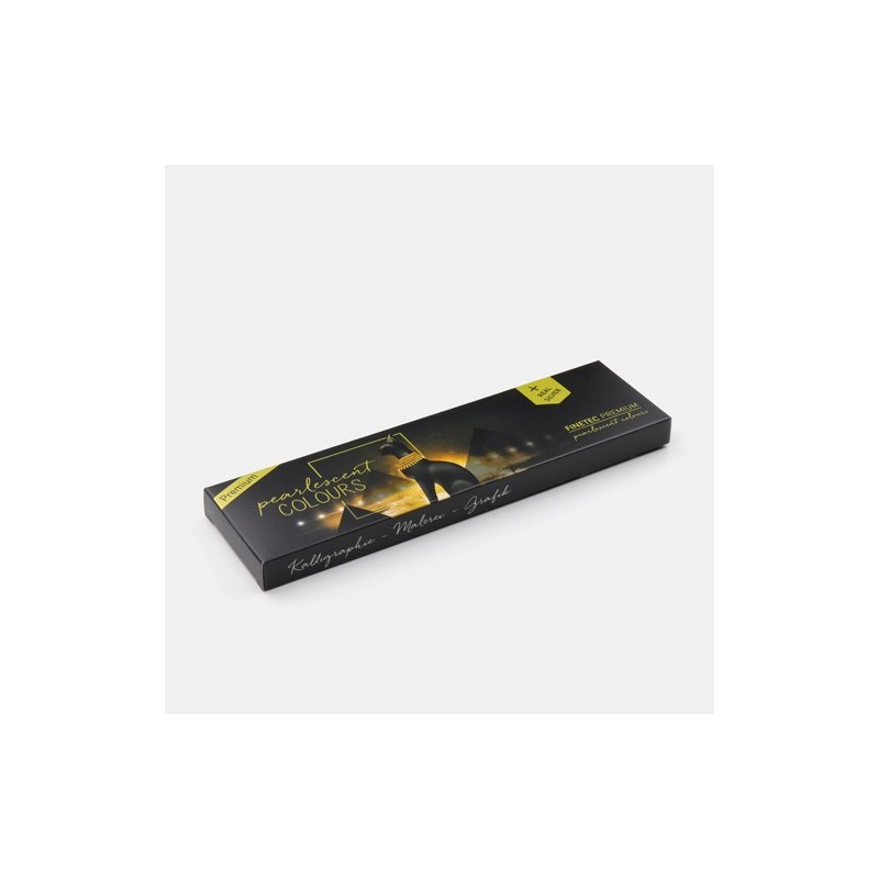 Fine art shop - Finetec Premium watercolor box 6 pearlescent colors \"Antique Tones\" | totenart.com