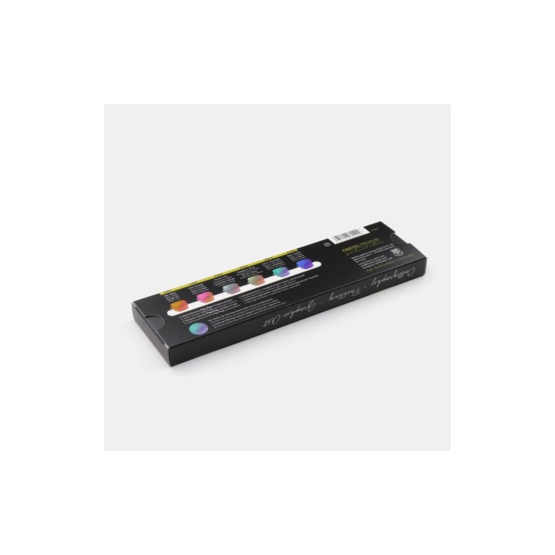 Fine art shop - Finetec Premium watercolor box 6 pearlescent colors \"Flip Flop\" | totenart.com