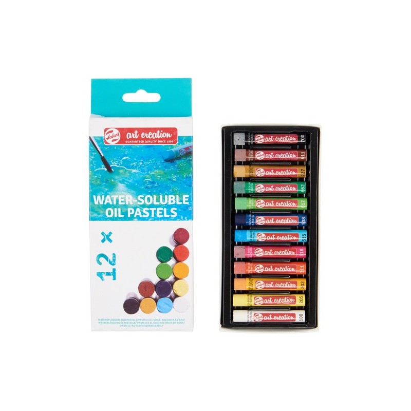 Fine art shop - Box of water-soluble oil pastels 12 colors Art Creation | totenart.com