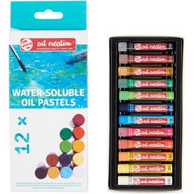 Fine art shop - Box of water-soluble oil pastels 12 colors Art Creation | totenart.com