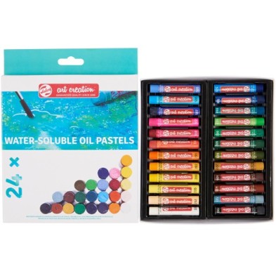 Fine art shop - Box of water-soluble oil pastels 24 colors Art Creation | totenart.com