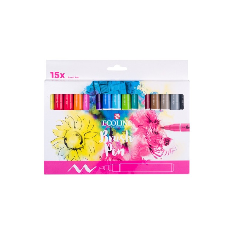 Fine art shop - Set Ecoline Brush Pen 15 ud | totenart.com
