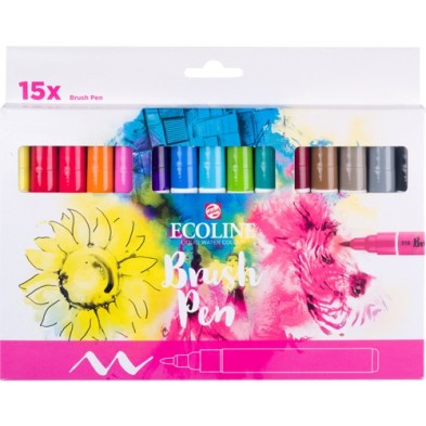 Fine art shop - Set Ecoline Brush Pen 15 ud | totenart.com