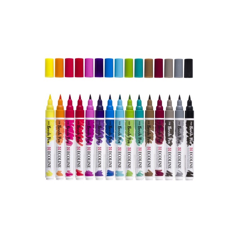 Fine art shop - Set Ecoline Brush Pen 15 ud | totenart.com