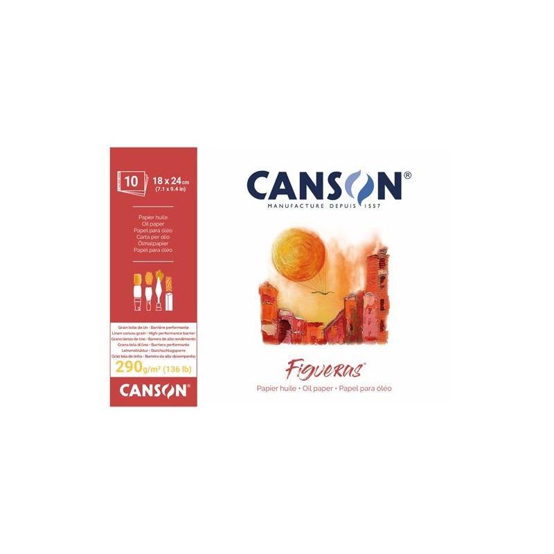  Fine art shop - Figueras oil and acrylic pad 10h 290gr 18x24cm | totenart.com