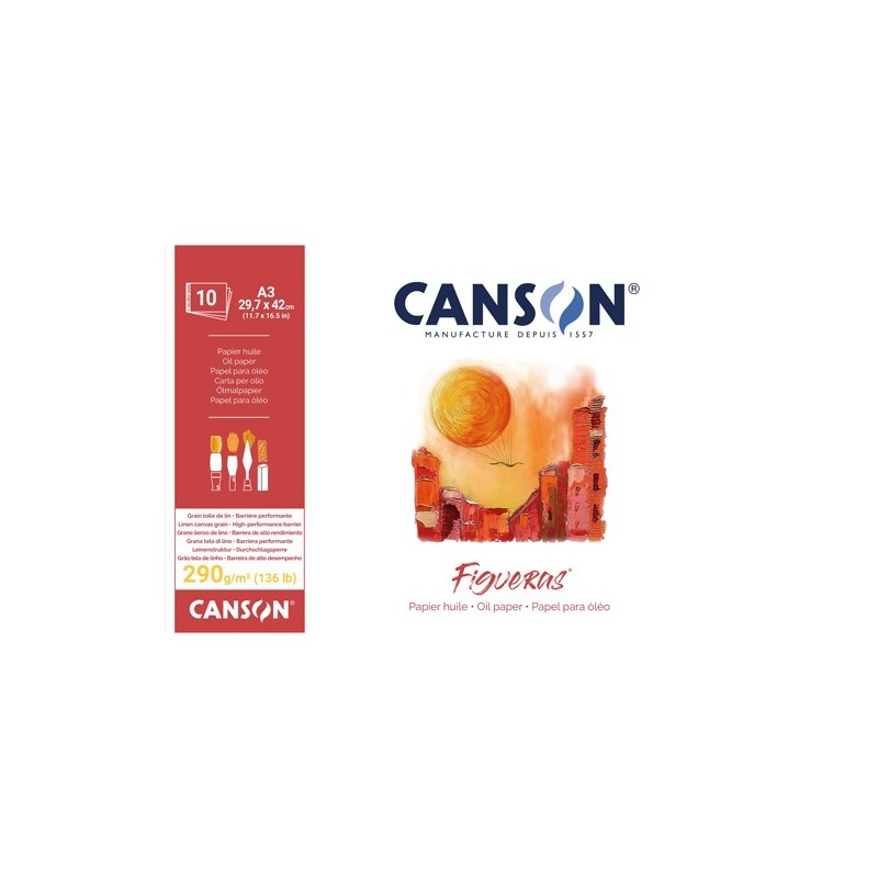  Fine art shop - Figueras oil and acrylic pad 10h 290gr 29,7x42cm | totenart.com