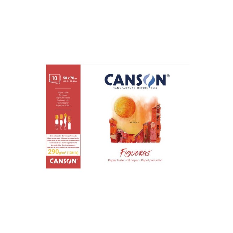  Fine art shop - Figueras oil and acrylic pad 10h 290gr 50x70cm | totenart.com