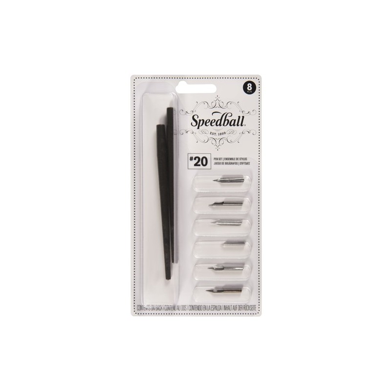 Kit 6 nibs and 2 handles Speedball