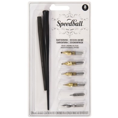 Kit 6 nibs and 2 handles Speedball