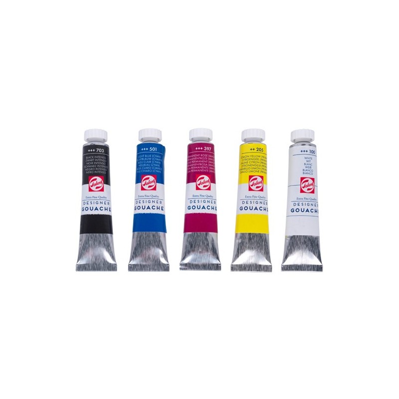 Caja Gouache Talens 5 Tarros de 50ml