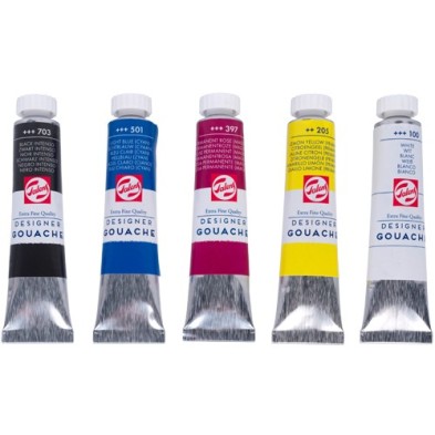 Caja Gouache Talens 5 Tarros de 50ml