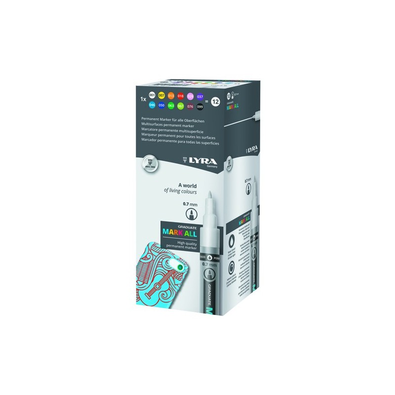 Fine art shop - Lyra Mark All Marker Case (0,7 mm.) | totenart.com