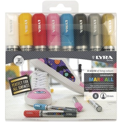 Fine art shop - Lyra Mark All 8 Marker Colors (2 mm.) | totenart.com