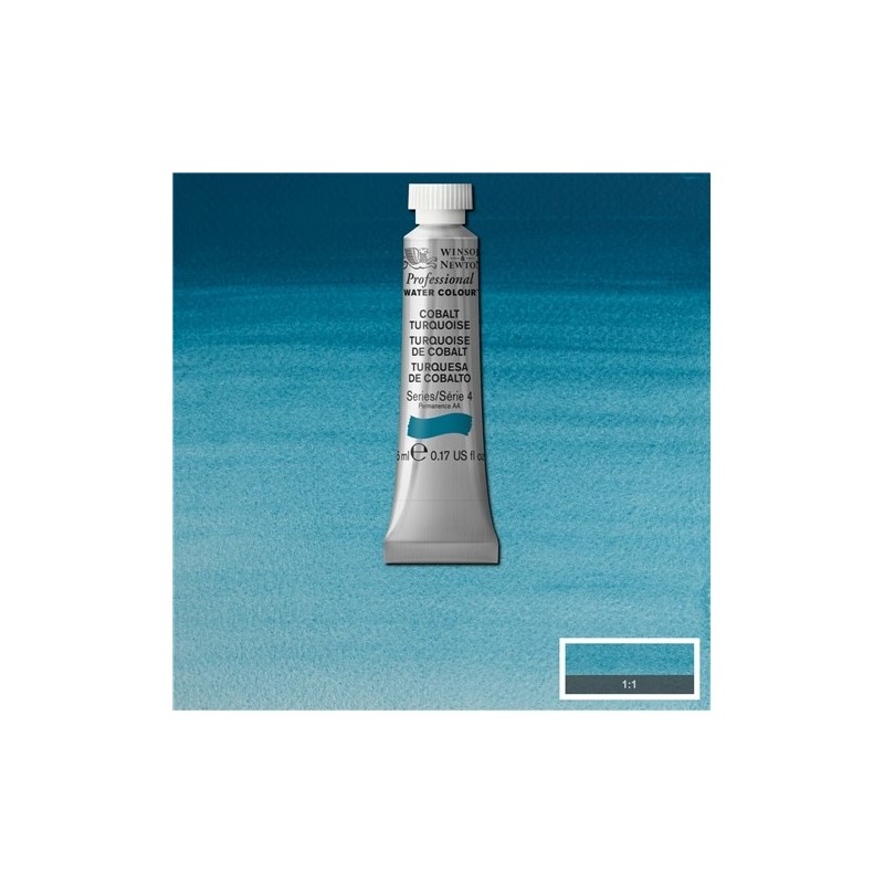 Fine art shop - Artist Watercolor Cobalt Turquoise 5 ml, W N 190 | totenart.com