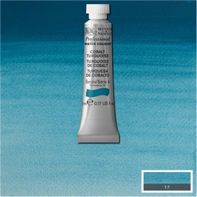 Fine art shop - Artist Watercolor Cobalt Turquoise 5 ml, W N 190 | totenart.com