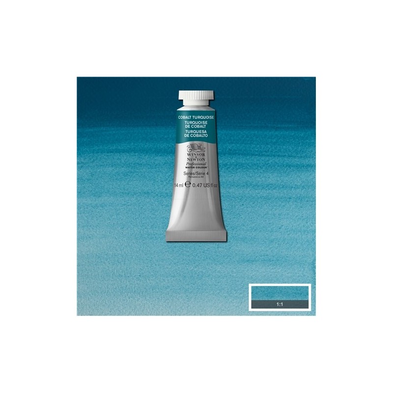 Fine art shop - Artist Watercolor Cobalt Turquoise 14 ml, W N 190 | totenart.com