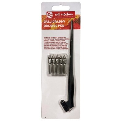 Fine art shop - Oblique fountain pen + 5 nibs Art Creation Talens | totenart.com 