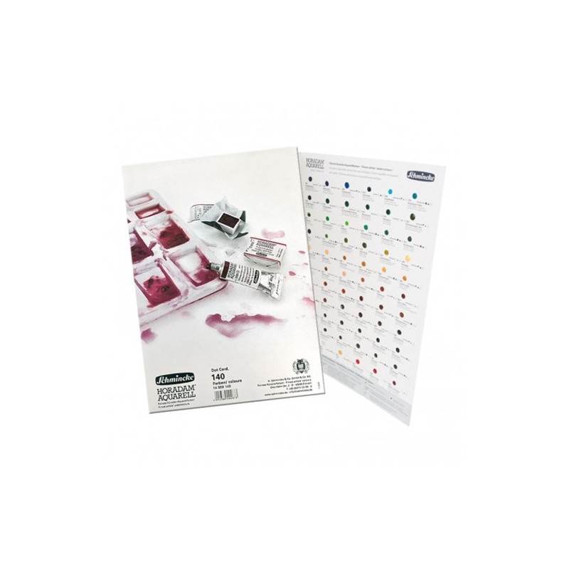 Fine art shop - Schmincke Horadam Dot Card Color Chart, 140 Watercolours | totenart.com
