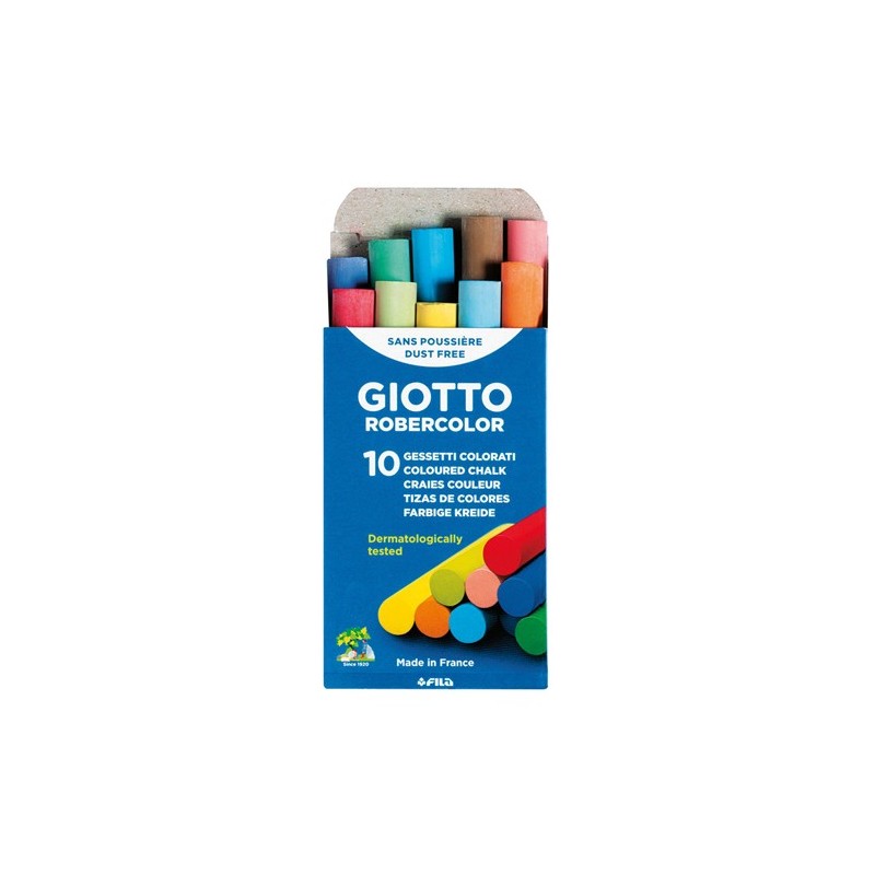 Fine art shop - 10 coloured chalks Robercolor Giotto | totenart.com 