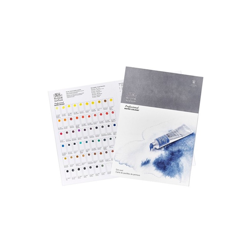 Fine art shop - Colour Chart Dot Card Winsor&Newton Professional, 109 colours | totenart.com