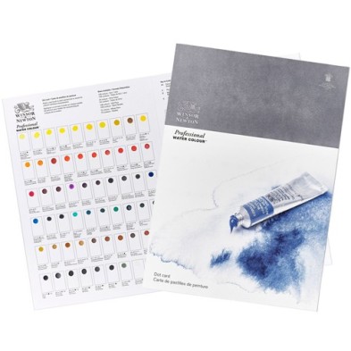 Fine art shop - Colour Chart Dot Card Winsor&Newton Professional, 109 colours | totenart.com