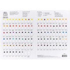 Fine art shop - Colour Chart Dot Card Winsor&Newton Professional, 109 colours | totenart.com