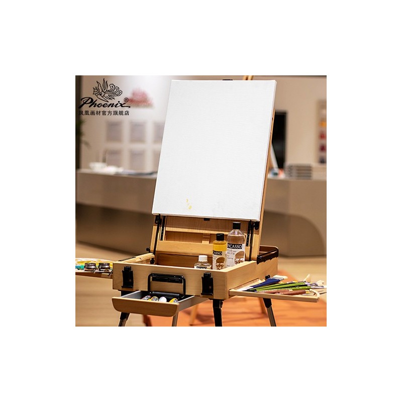 Fine art shop - Deluxe Box Easel Natural Phoenix | totenart.com