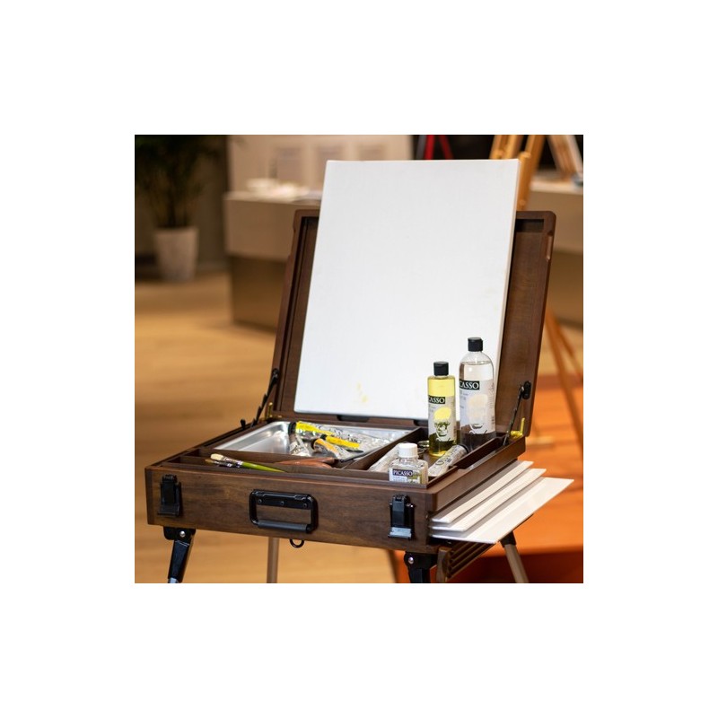 Fine art shop - Deluxe Box Easel Walnut Phoenix | totenart.com