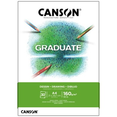  Fine art shop - Canson Graduate Drawing Pad, 30 s, 160 g, 21x29,7 cm (A4) | totenart.com
