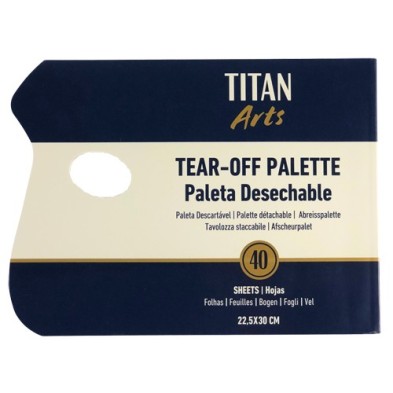  Fine art shop - Disposable A4 palette, 40 sheets, 22.5x30 cm | totenart.com
