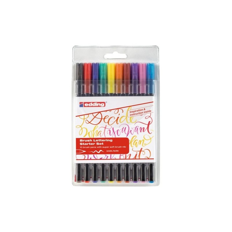 Fine art shop - Box 10 Edding Markers 1340 colors flexible brush nib | totenart.com