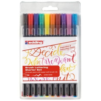 Fine art shop - Box 10 Edding Markers 1340 colors flexible brush nib | totenart.com
