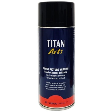 Fine art shop - Gloss varnish SPRAY Titan for paintings 400 ml. | totenart.com