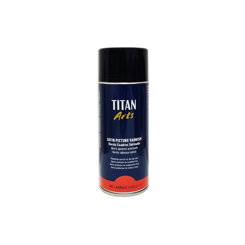 Fine art shop - Satin varnish SPRAY Titan for paintings, 400 ml. | totenart.com
