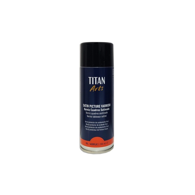 Fine art shop - Satin varnish SPRAY Titan for paintings, 200 ml. | totenart.com