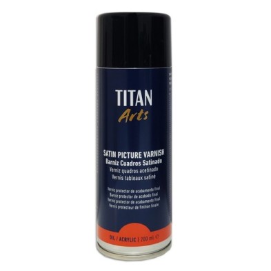 Fine art shop - Satin varnish SPRAY Titan for paintings, 200 ml. | totenart.com