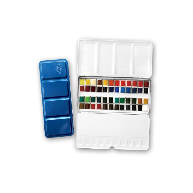 Fine art shop - Metallic Box Phoenix 48 Watercolour 1/2 godets | totenart.com