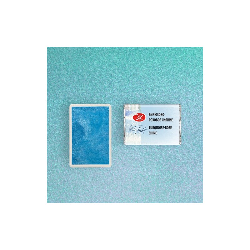 Fine art shop - White Nights Watercolors in godet Turquoise-Rose shine 997 | totenart.com