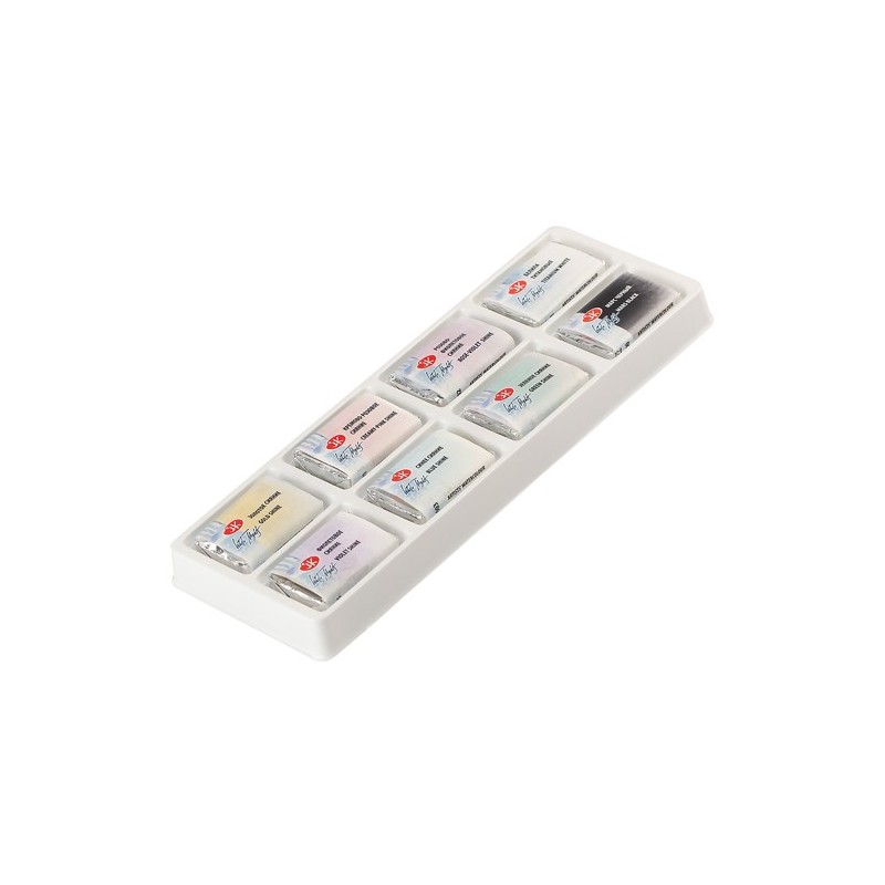 Fine art shop - Set of 8 godets Shimmering Spring, iridescent, White Nights | totenart.com