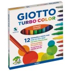 Fine art shop - Giotto Turbo Color 12 Felt Pens | totenart.com 