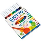 Fine art shop - Giotto Turbo Color 12 Felt Pens | totenart.com 