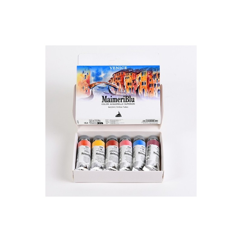 Fine art shop - MaimeriBlu watercolors box Venice, 6 tubes 12 ml | totenart.com