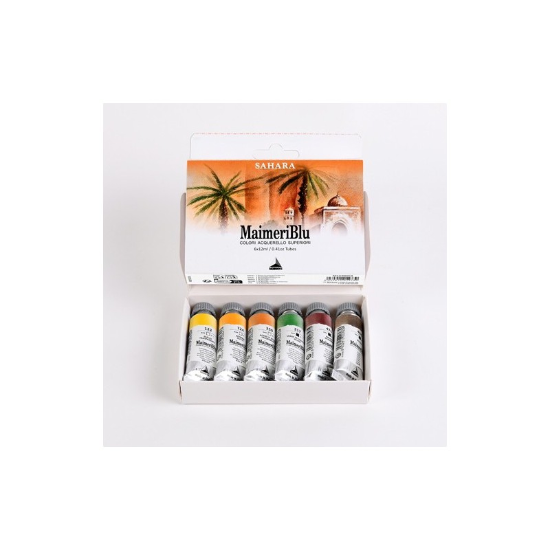 Fine art shop - MaimeriBlu watercolors box Sahara, 6 tubes 12 ml | totenart.com