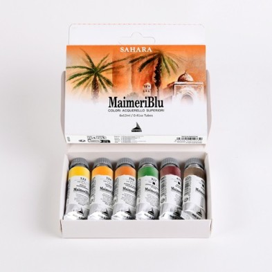 Fine art shop - MaimeriBlu watercolors box Sahara, 6 tubes 12 ml | totenart.com