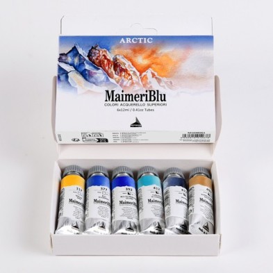 Fine art shop - MaimeriBlu watercolors box Arctic, 6 tubes 12 ml | totenart.com