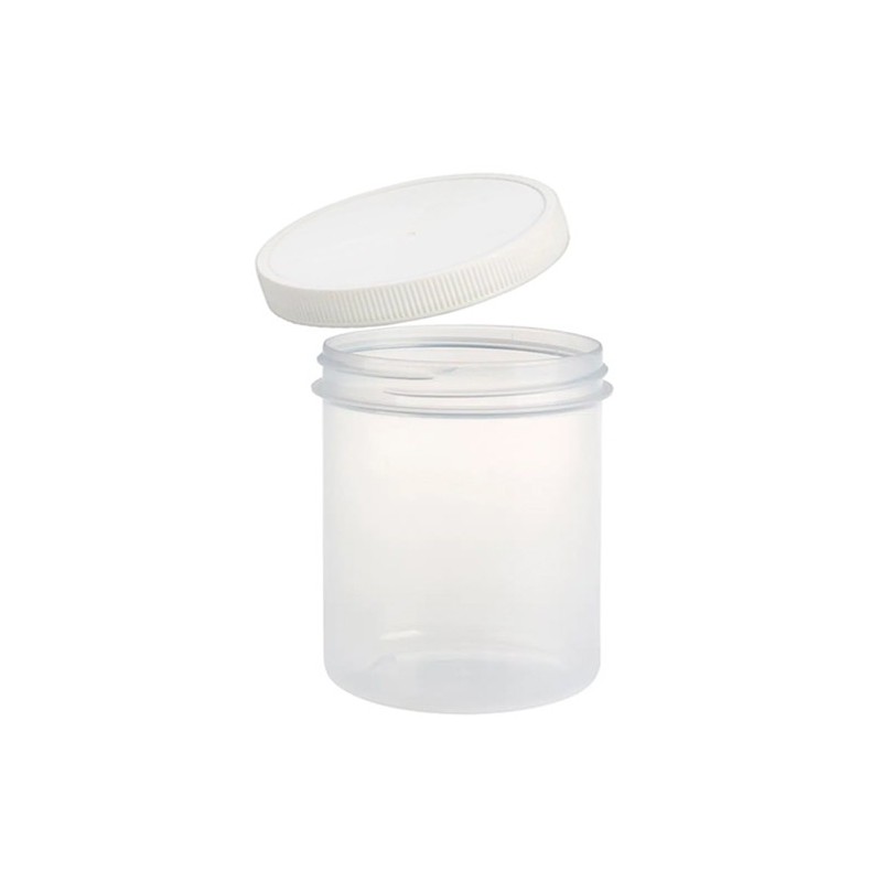 Fine art shop - Plastic jar (translucent) PP 500 ml with lid | totenart.com 