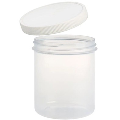 Fine art shop - Plastic jar (translucent) PP 500 ml with lid | totenart.com 