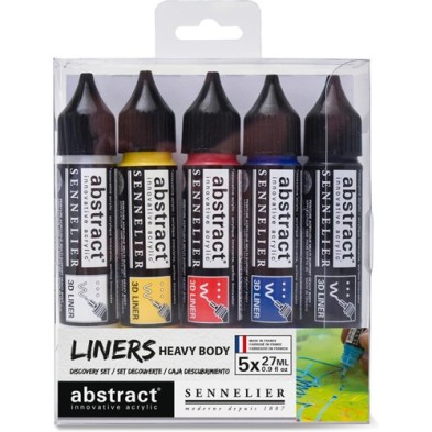 Fine art shop - Set Liners Heavy Body Abstract, 5 primary colors, 27 ml Sennelier | totenart.com 