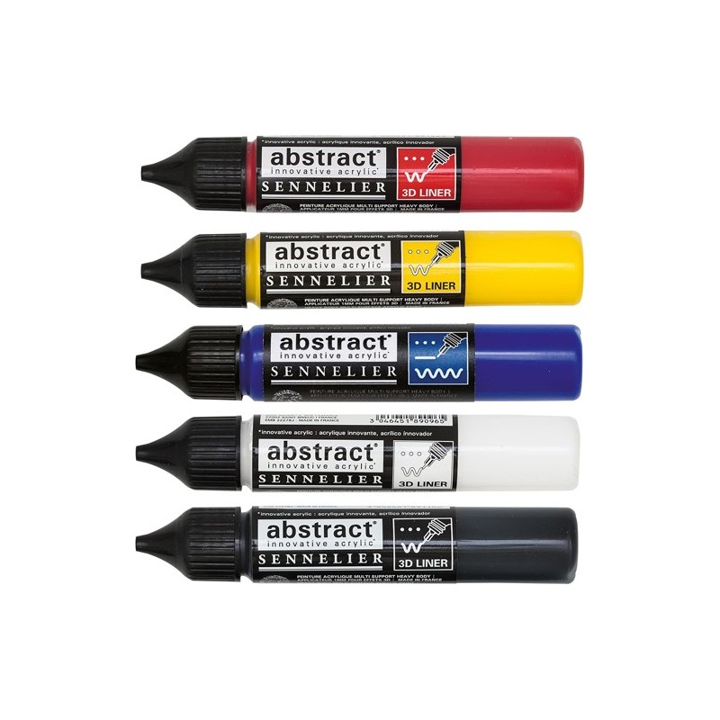 Fine art shop - Set Liners Heavy Body Abstract, 5 primary colors, 27 ml Sennelier | totenart.com 