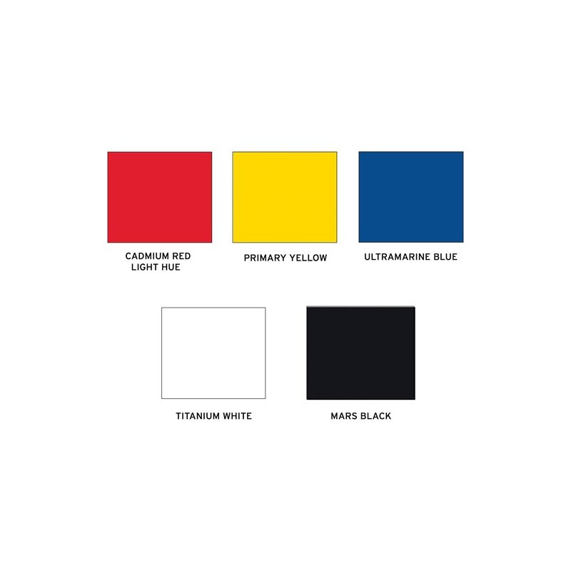 Fine art shop - Set Liners Heavy Body Abstract, 5 primary colors, 27 ml Sennelier | totenart.com 